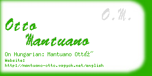 otto mantuano business card